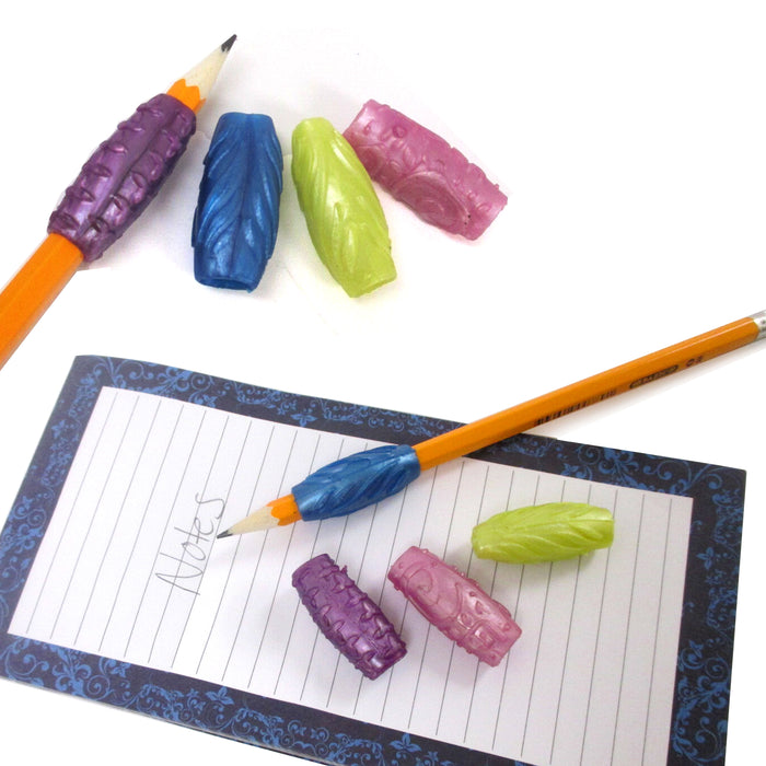6 X Groovy Pencil Grips Pen Comfort Soft Writing Aid Children School Handwriting