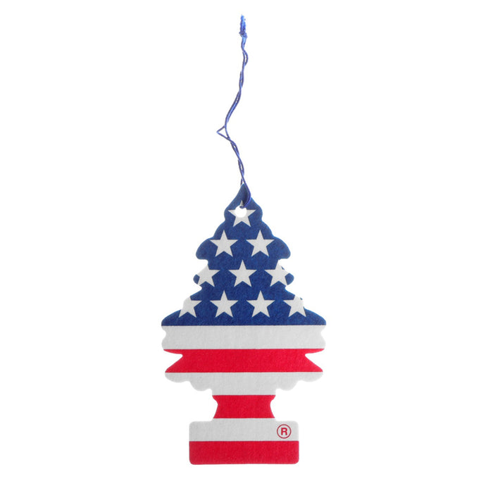 12 Little Trees Vanillaroma Scent Car Air Freshener American Flag Auto Hanging
