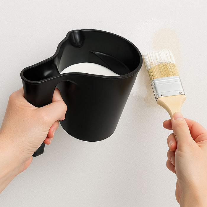 4 Paint Mixing Cup Container Strain Touch Ups Brush Holder Trim Work Holds 17 oz