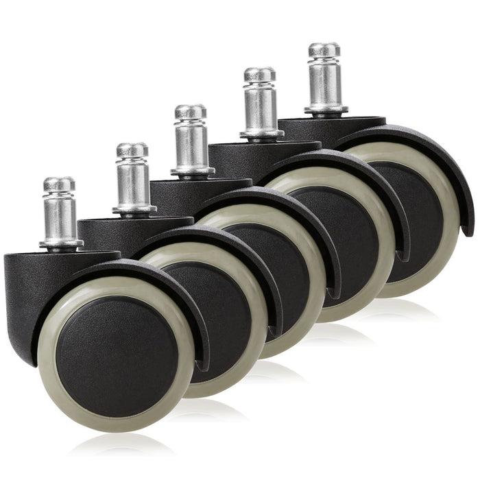 5 Pc Set Office Chair Caster Wheels Swivel Replacement Heavy Duty Furniture Home