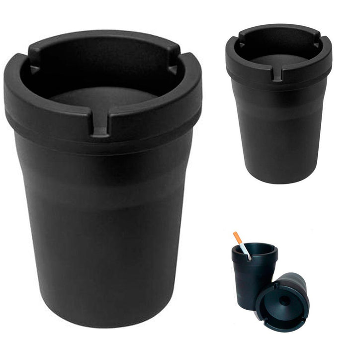 2 Pack Butt Bucket Smokeless Ashtrays Travel Auto Cigarette Odor Extinguishing