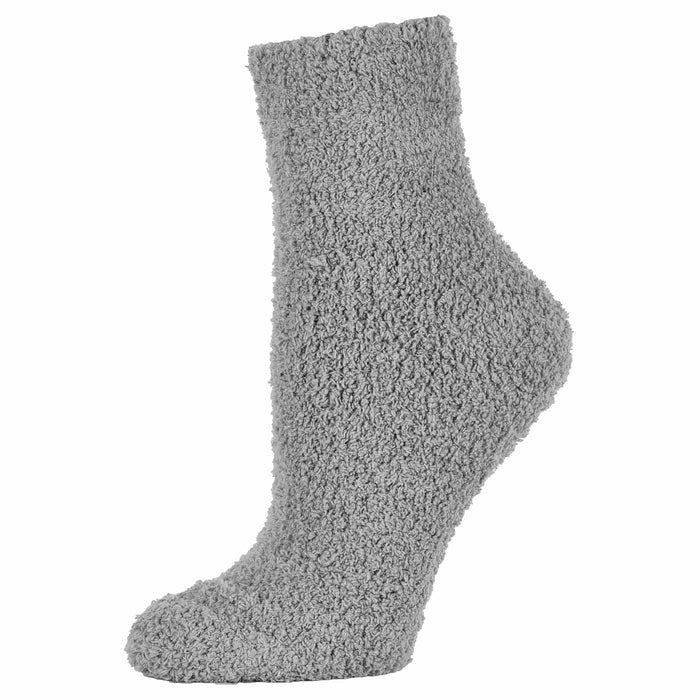 6Pr Women Fuzzy Slipper Socks Super Soft Microfiber Fluffy Cozy Winter Warm Crew