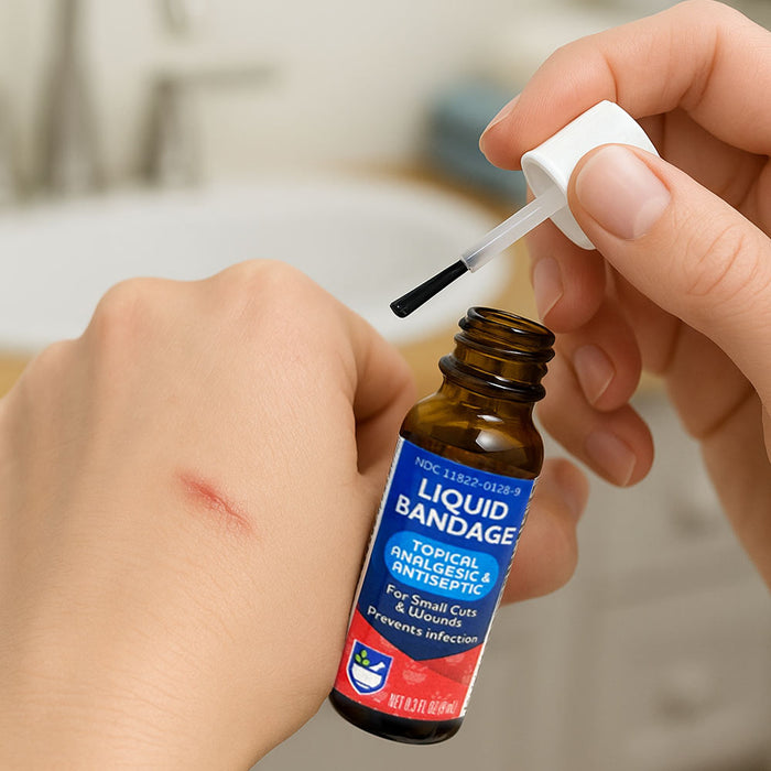 Liquid Bandage 0.3oz Antiseptic Analgesic Waterproof Wound Seal Cut Minor Scrap