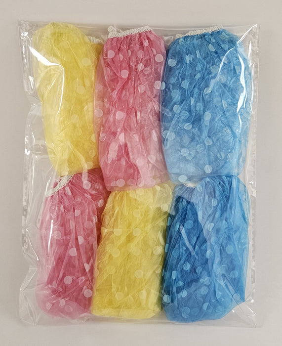 6 Pc Disposable Shower Caps Waterproof Cap Elastic Band Bath Hair Net Standard