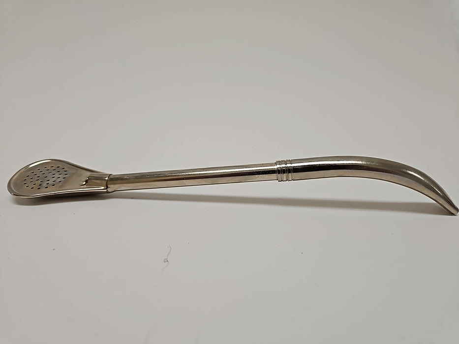 Easy Clean Straw Bombilla Filtered Spoon Stainless Steel w/ Removable Filter M16