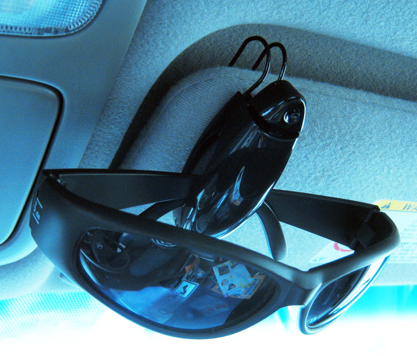 Sunglass Visor Clip Sunglasses Eyeglass Holder Car Auto Reading Glasses Black !!