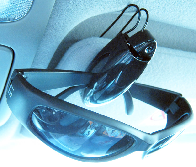 Sunglass Visor Clip Sunglasses Eyeglass Holder Car Auto Reading Glasses Black !!