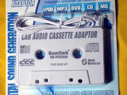 CAR AUDIO CASSETTE TAPE DECK ADAPTER ADAPTOR 4ALL IPOD MP3 CD IPOD