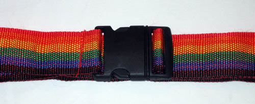 4 x Travel Luggage Straps Adjustable Suitcase Belt Buckle Holder Rainbow Colors