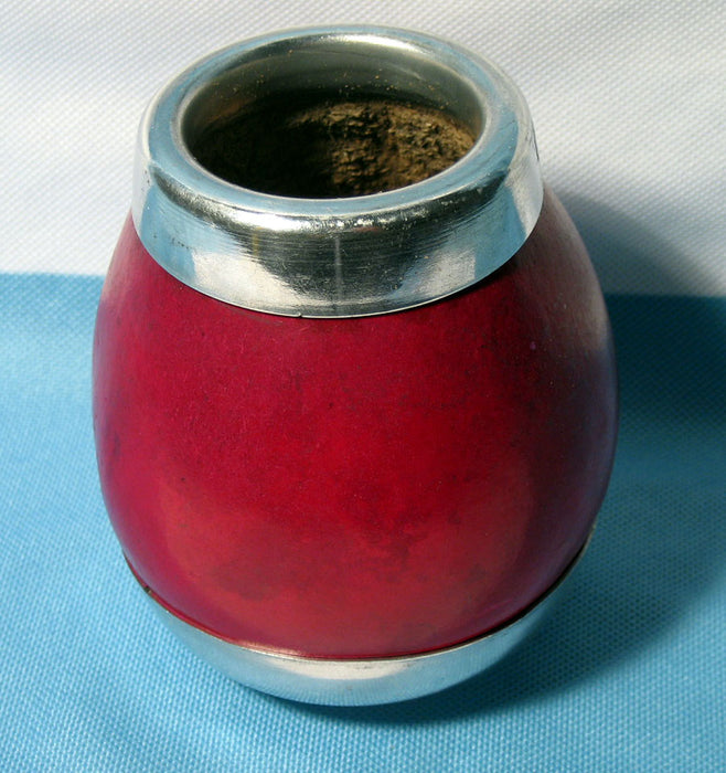 ARGENTINA WORLD CHAMPION 1978 1986 2022 CLASSIC MATE GOURD YERBA TEA CUP WITH STRAW BOMBILLA GAUCHO HANDMADE NEW 0043