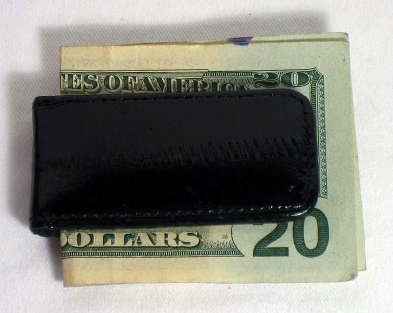 New Genuine Leather Magnetic Slim Pocket Money Clip Holder Card Wallet Case Thin