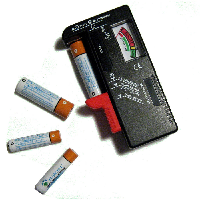 Accurate Universal Battery Tester Load Checker AA AAA 9V C D Power Portable Load