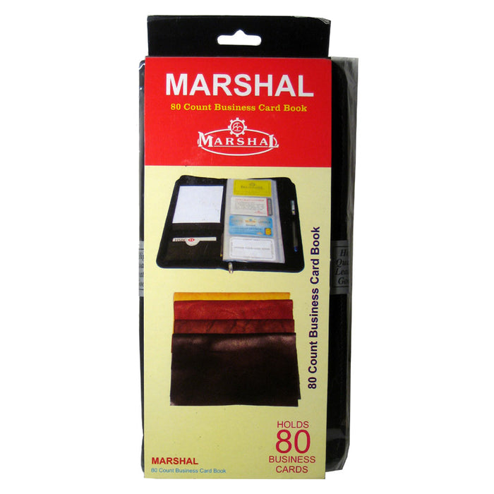 Business Card Holder Black Book Genuine Leather Hold 160 Holder Organizer Office