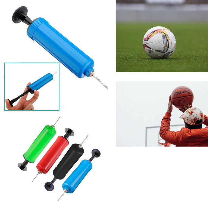 192 Lot Compact Handheld Inflate Pump W/ Needle Sports Balls Football Soccer Toy