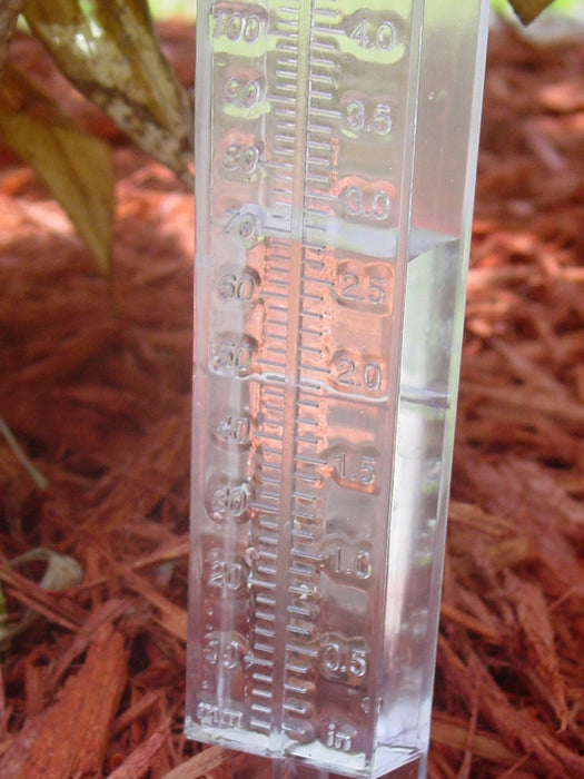 Water Rain Gauge Clear Plastic Weather Garden Accurate Temperature Temp Station