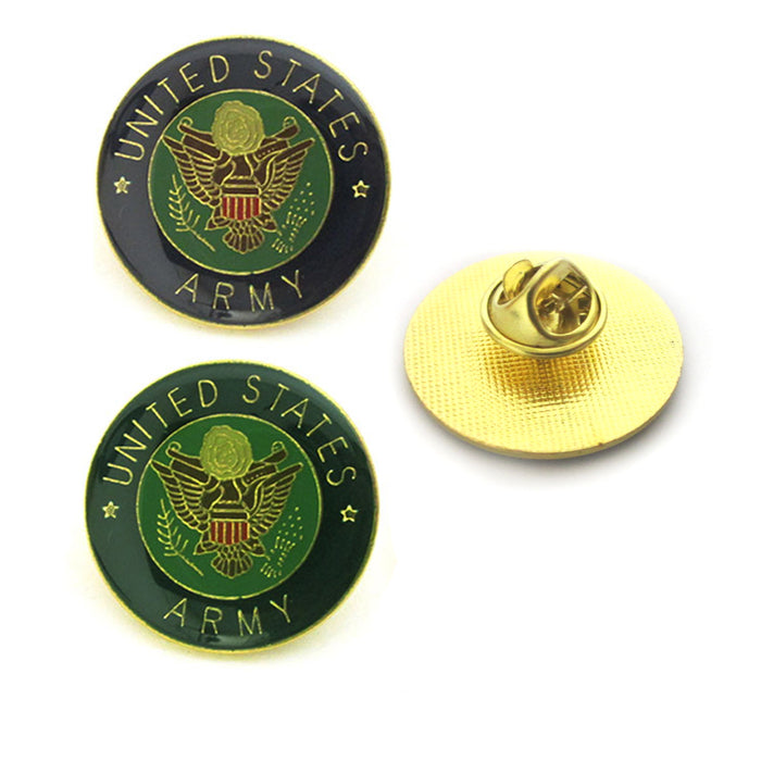 3 Pack US Army Logo Lapel Pin Military Veteran Eagle Tie tack Hat Jacket Uniform