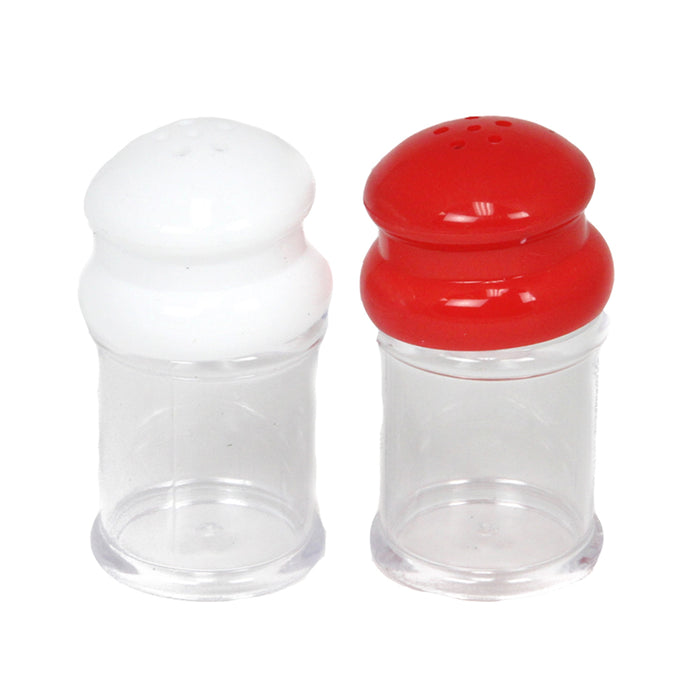 2PC Salt & Pepper Shakers Set Modern Spices Jar BPA Free Plastic Kitchen Camping