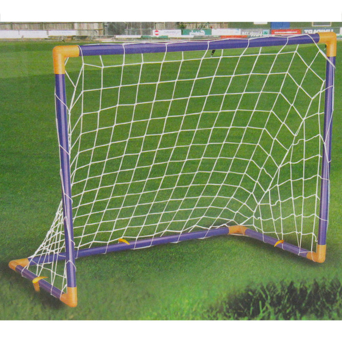 Soccer Hockey Goals w/ Nets Stakes Ball Pump Set Twin Goal Training Sports 32PCS