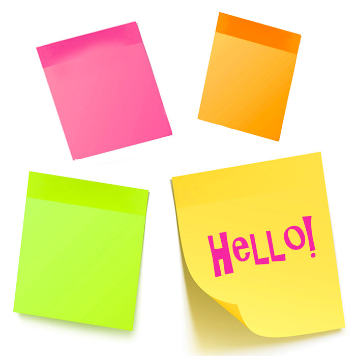 1400 Mini Post Sticky Notes 1.5" x 2" Self Adhesive 5 Pack Memo Pads Office Desk