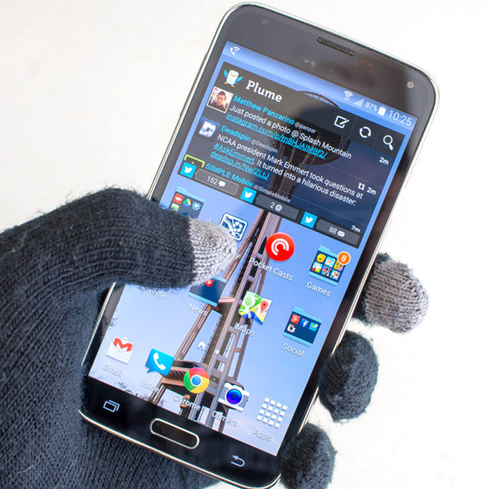 2 Pair Touch Sensitive Gloves Screen Smartphone Texting Winter Knit Warm Mitts