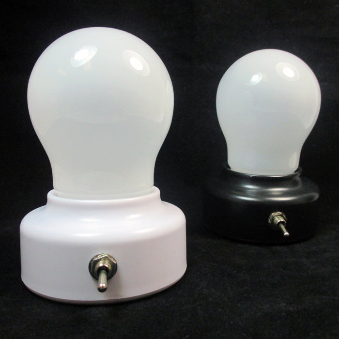 2 Light Bulb Set Portable Lamp Battery Operated Cool Touch Light Closet Lamp Bed