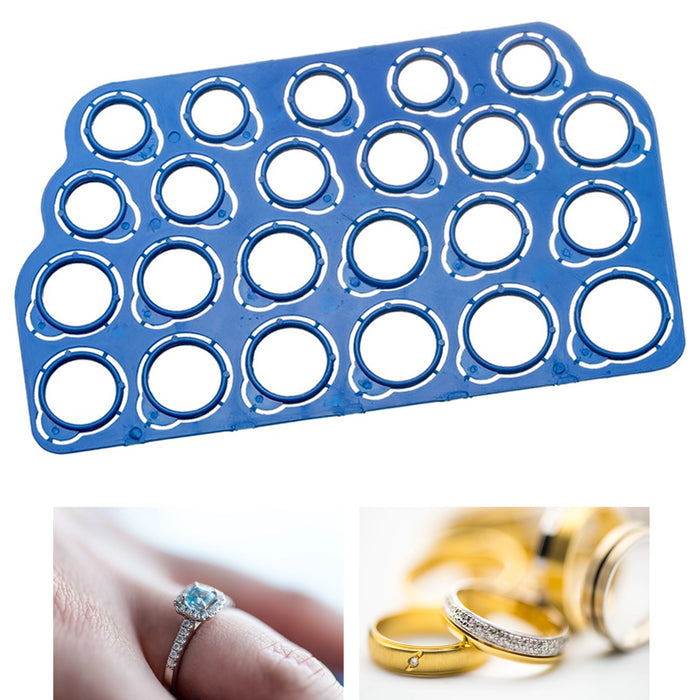 23 Ring Sizer Mandrel Finger Fit Plastic Gauge Jewelry Measuring Tool Size 2-13