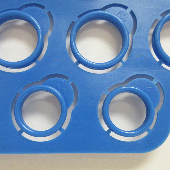 23 Ring Sizer Mandrel Finger Fit Plastic Gauge Jewelry Measuring Tool Size 2-13