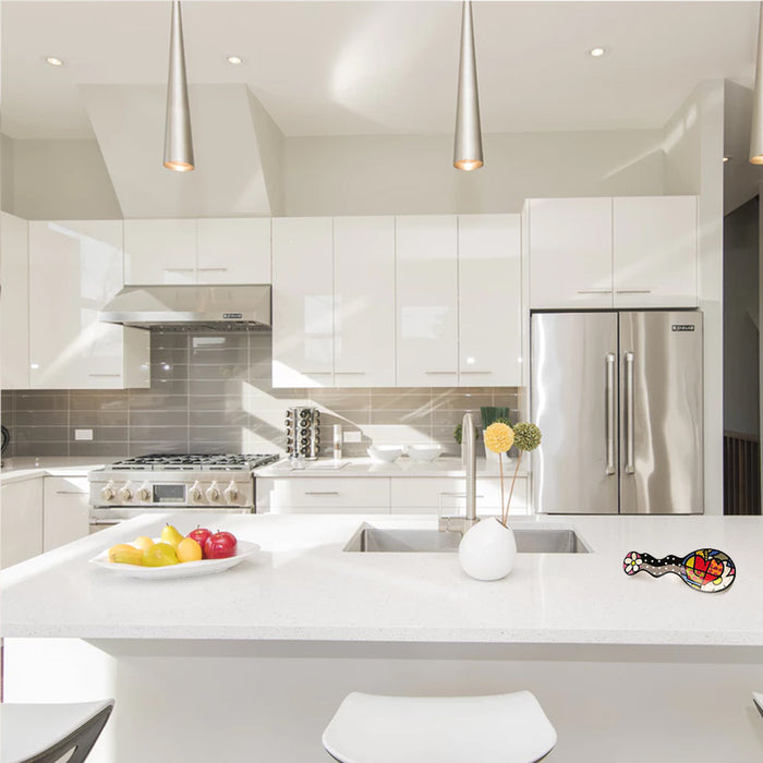 Romero Britto Spoon Rest Kitchen Utensil Ceramic Holder Home Decor Novelty Gift