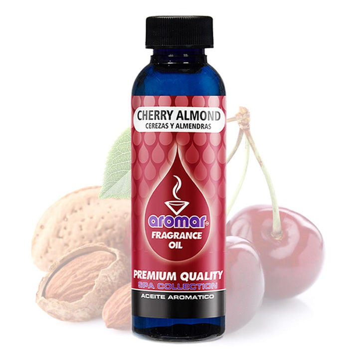 4Pc Cherry Almond Scent Fragrance Oil Aromatherapy Home Air Diffuser Burner 2oz