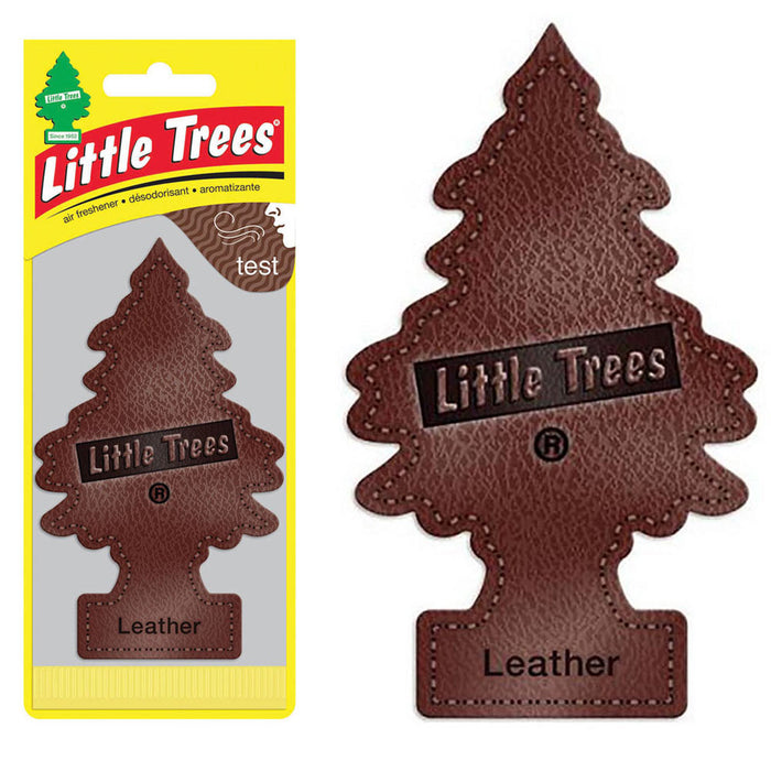 24 Little Trees Leather Scent Car Air Freshener Car Auto Office Home Hanging
