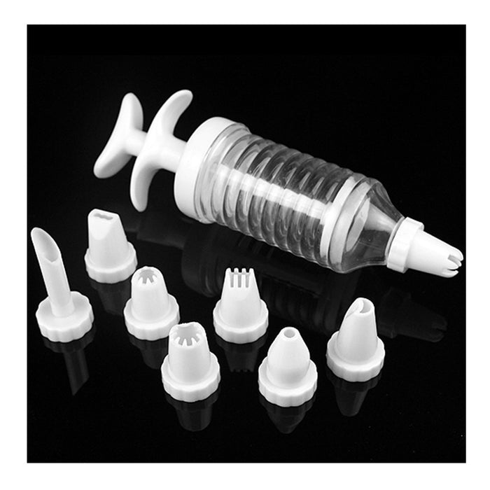 Cupcake Icing Filling Injector Cake Decorating Nozzle Set Frosting 8 Tips Kit !