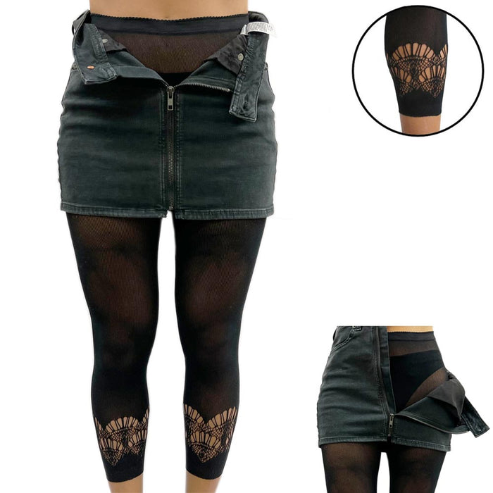 3 Pairs Footless Tights Anklet Band Pantyhose Stocking Tight Stripper Lingerie