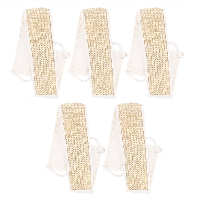 5Pc Double-Sided Exfoliating Cleansing Natural Back Scrubber Fast Drying Durable