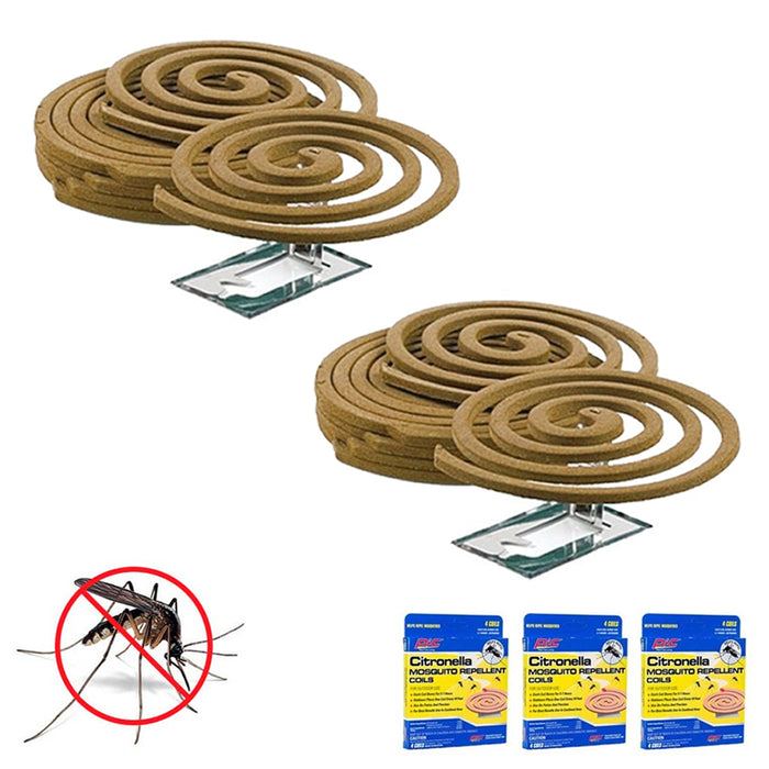 3PK Mosquito Repellent 12 Coils Outdoor Use Lasts 5-7 Hours 10Ft Outdoor Camping