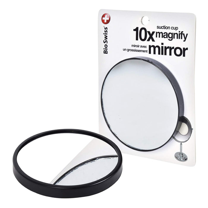 10 X Magnifying Mirror Makeup Compact Cosmetic Vanity Shave Suction Mount Travel