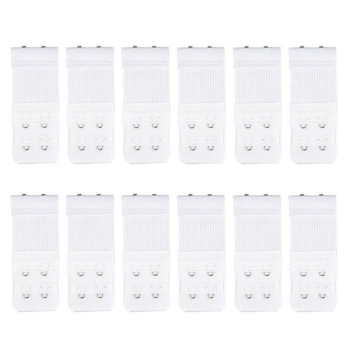 12 Lot Bra Extenders Adjustable 2 Hooks Buckle Extension Underwear Elastic Strap