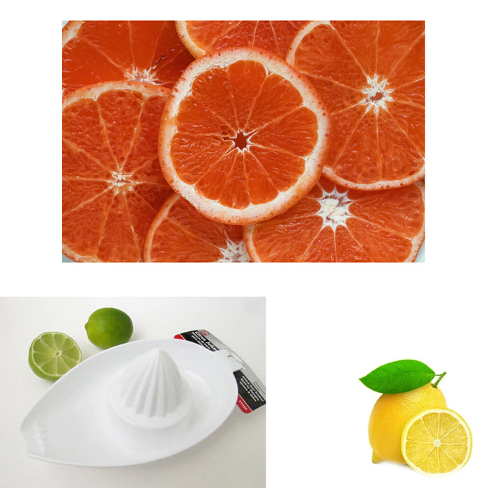 2 Pack Citrus Juicer Orange Lemon Squeezer Hand Held Fruit Press Juice Extractor