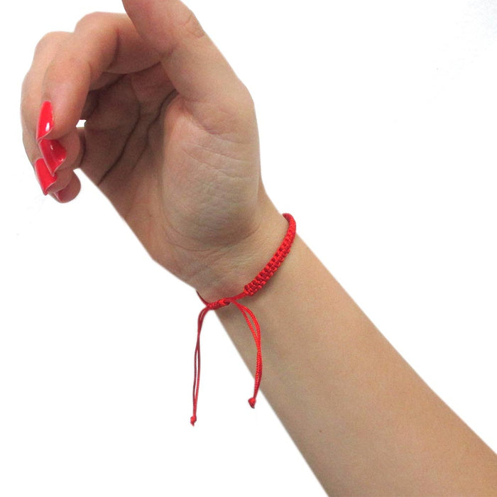 2PC Evil Eye Lucky Bracelets Protection Amulet Kabbalah Red String Adjustable