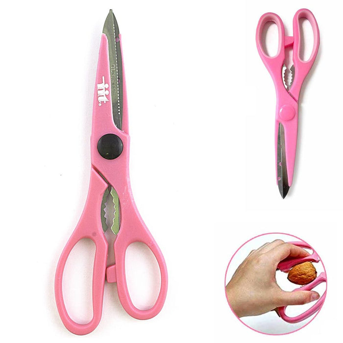 Kitchen Scissor Heavy Duty Meat Multipurpose Stainless Steel Food Shears Pink