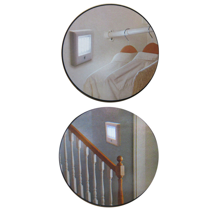 2 Pack Wireless Motion Sensor LED Night Light Ultra Bright Battery Operated Lamp
