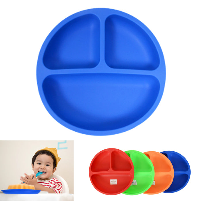 1 Toddler Kids Silicone Placemat Baby Feeding Plate Food Tray BPA Free Table Mat