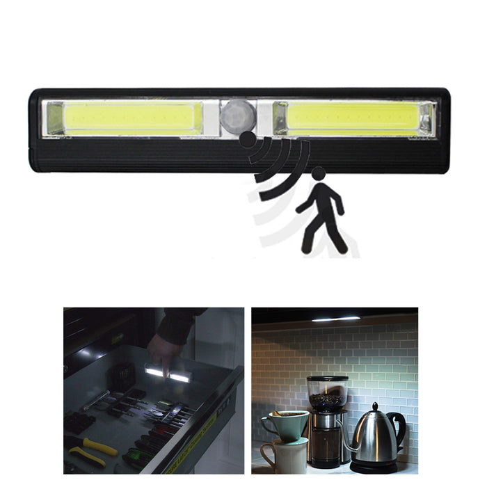 COB LED Motion Sensor Cabinet Night Light Wireless Portable Closet Magnetic Lamp