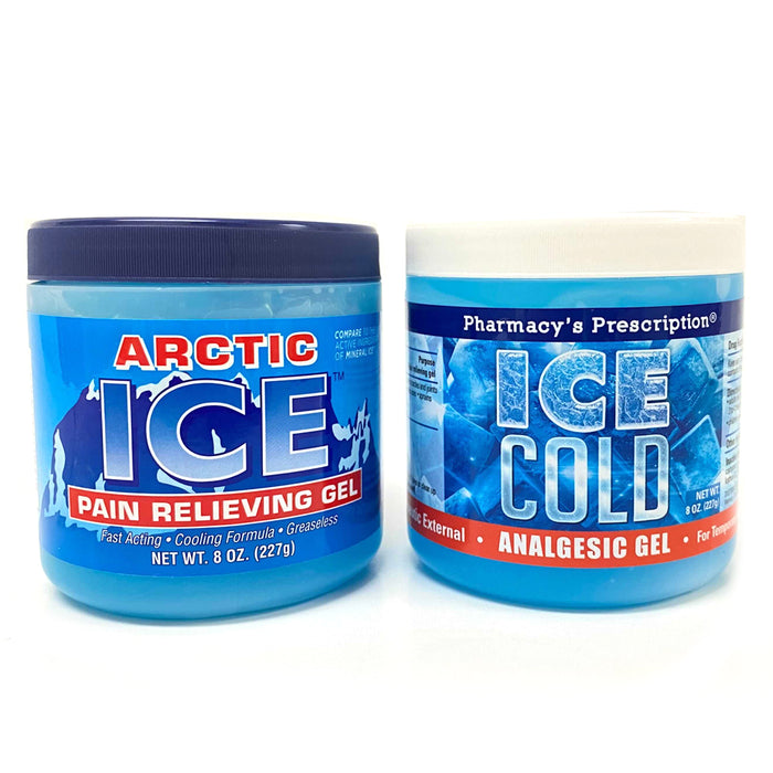 Ice Pain Relief Gel Cream 8oz Headache Sore Muscle Workout Menthol Rub Analgesic