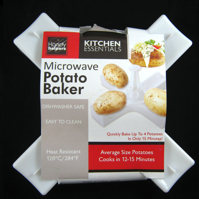 Microwave Potato Cooker Baker Make 4 Potatoes Fast Kitchen Accessory Novelty New