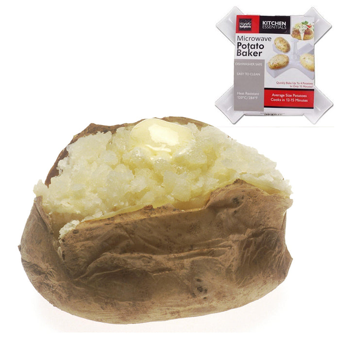 Microwave Potato Cooker Baker Make 4 Potatoes Fast Kitchen Accessory Novelty New
