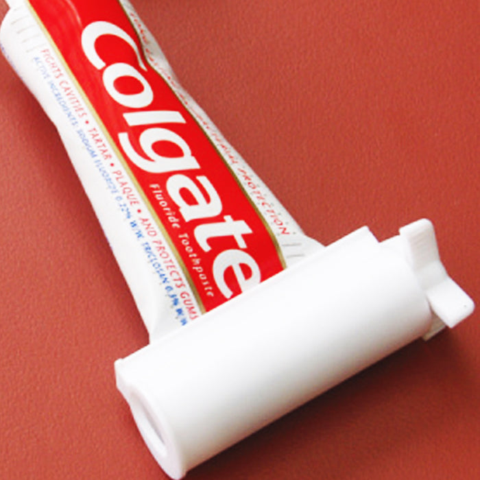 2 Pack Plastic Rolling Tube Toothpaste Dispenser Easy Squeezer Holder Bathroom