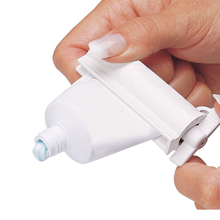 2 Pack Plastic Rolling Tube Toothpaste Dispenser Easy Squeezer Holder Bathroom