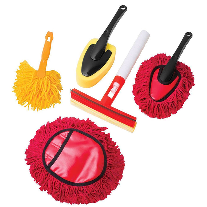 5PC Car Washing Cleaning Kit Auto Vehicle Wash Mitt Glove Dust Glass Clean Tools