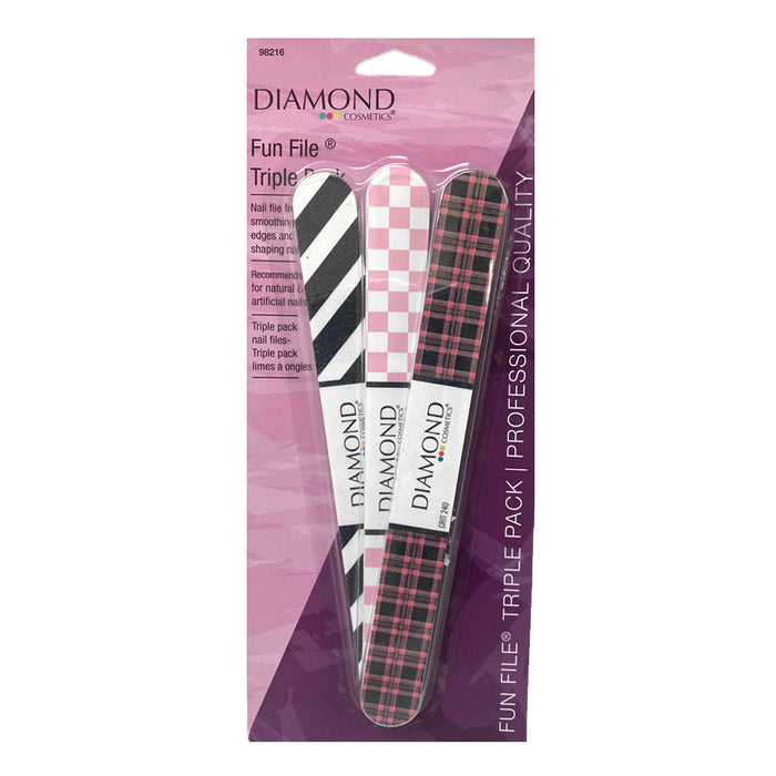 12 Lot Double Sided Professional Nail Files Emery Board Manicure Tool Home Salon