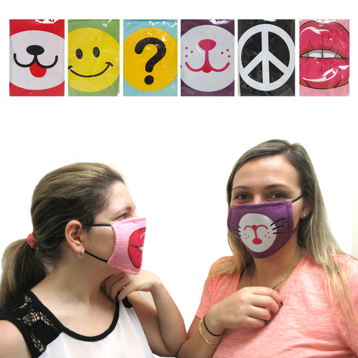 3PC Cotton Face Mask Earloop Anti Dust Mouth Cover Filter Safety Respirator Gift